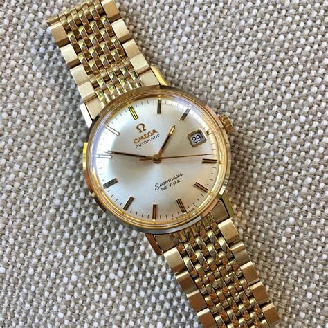 omega vintage watch gold|old gold omega watches.